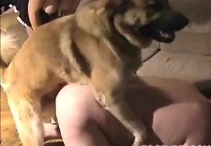 Homem casado deixa a esposa e o cachorro meterem no seu cu